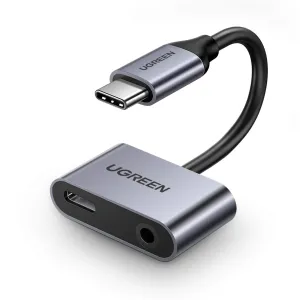 UGreen Type-C to 3.5mm Audio + USB-C Charging Splitter