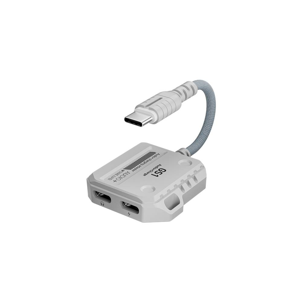 Plextone GS1 Dual Type-C Audio + USB-C 60W Charging Splitter